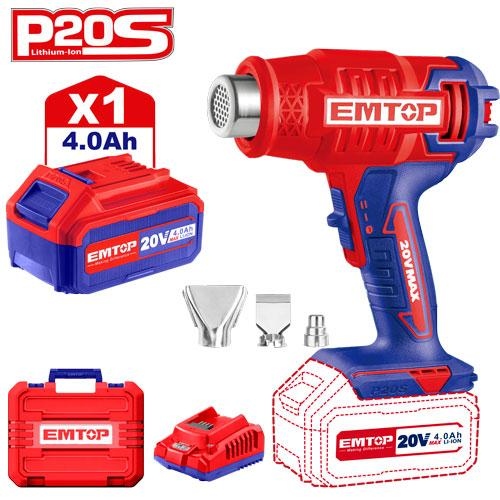 سشوار صناعي شحن 20V مع 1 بطارية 4A وشاحن  EHGN200215