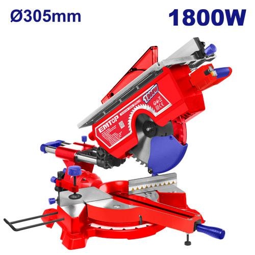 منشار ذيل سحب مع مشرحة 12" 1800W  EMTSW218002