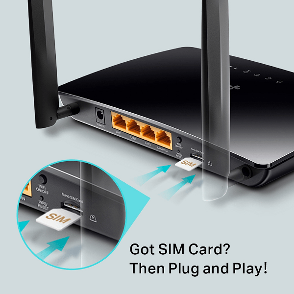 TP-LINK AC1200 DUAL BAND WI-FI MR200 SIM 4G