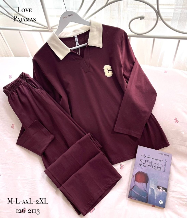 بيجامه قطعتين قطن 2113