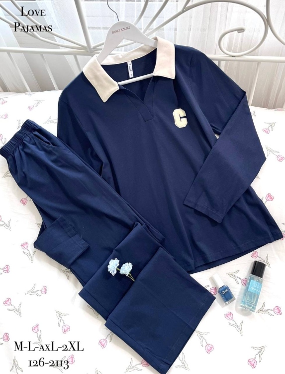 بيجامه قطعتين قطن 2113