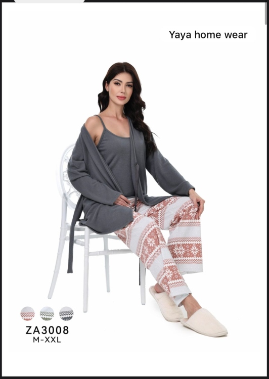 بيجامه 3 قطع 3008