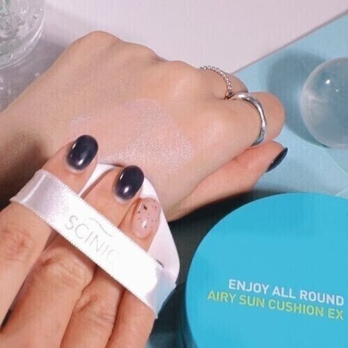 Scinic Enjoy All Around Airy Sun Cushion SPF50 PA++++  واقي شمس فيزيائي