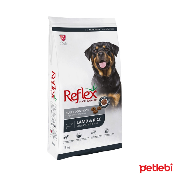 reflex adult dog food with rice&lamb