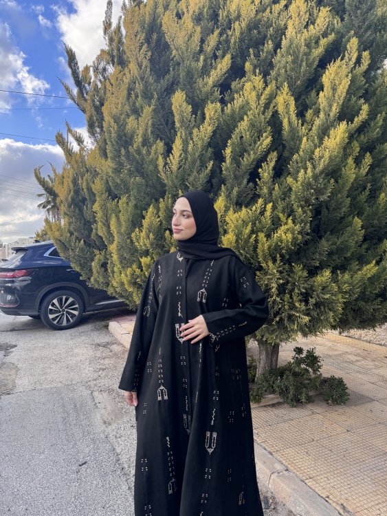 عباية اسود شاموا 