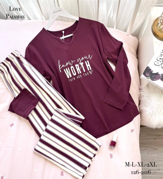 بيجامه قطعتين 2116