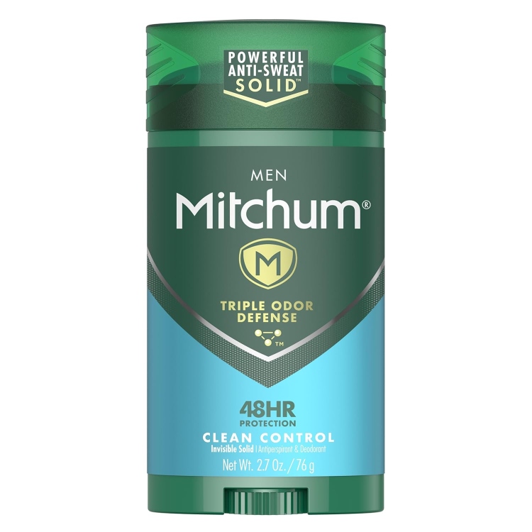 Mitchum Men's Deodorant Antiperspirant Stick Triple Odor Defense Invisible Solid 48 H