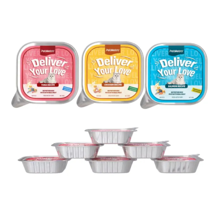 بت ميترو- طعام رطب للقطط قصدير 