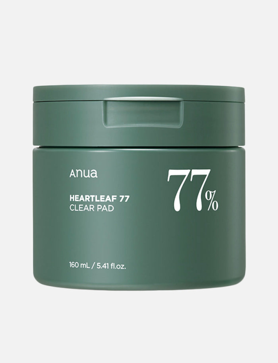 ANUA – Heartleaf 77% Clear Pad | وسادات تقشير وتهدئة بمستخلص أوراق القلب – 70 قطعة