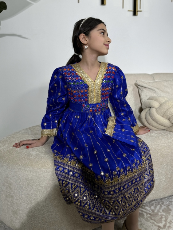 Navy Blue Kids Jalabiya