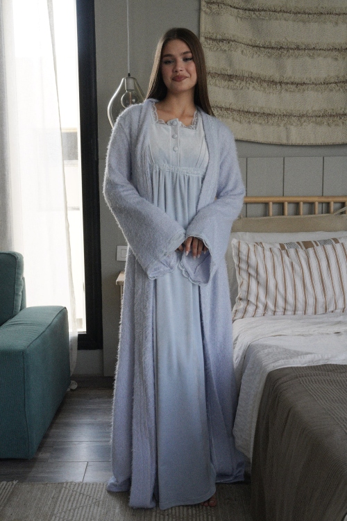 قميص نوم مع روب مكسي 16502