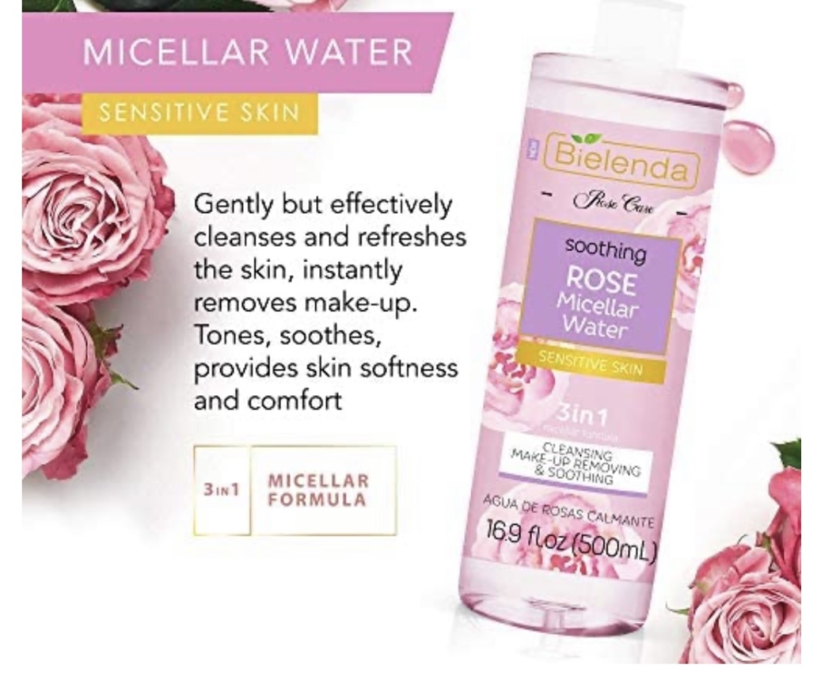 سائل وردي ميسلر من Bielenda 