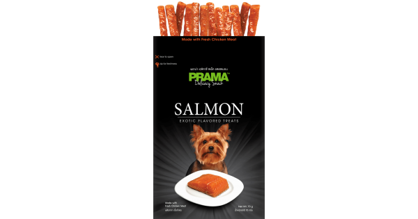 prama atlantic salmon sticks dog treat