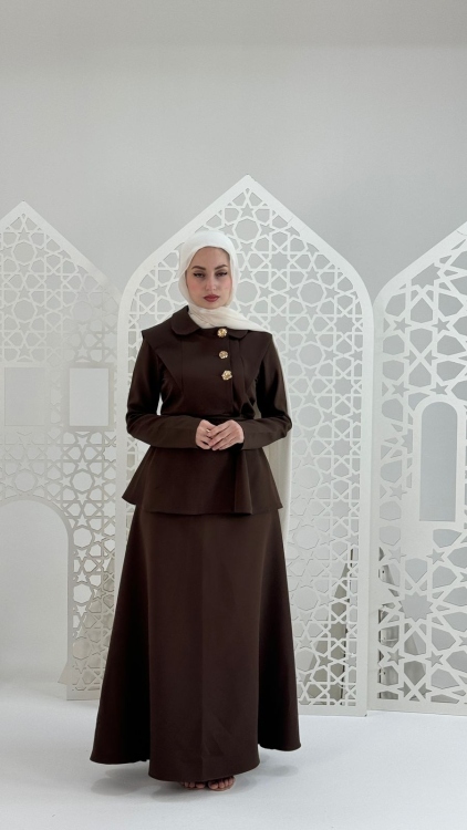 طقم(روح) باللون البني