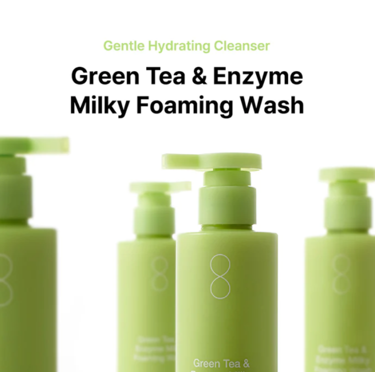 By Wishtrend, Green Tea & Enzyme Milky Foaming Wash
