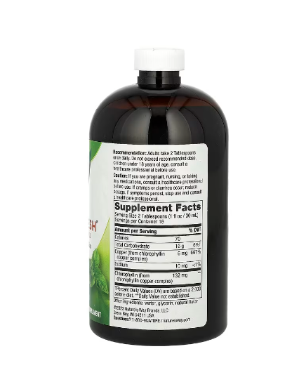 Natures Way, Liquid Chlorophyll Mint Flavored  