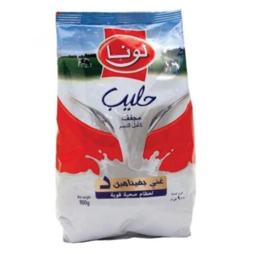 لونا حليب مجفف اكياس 800 غ