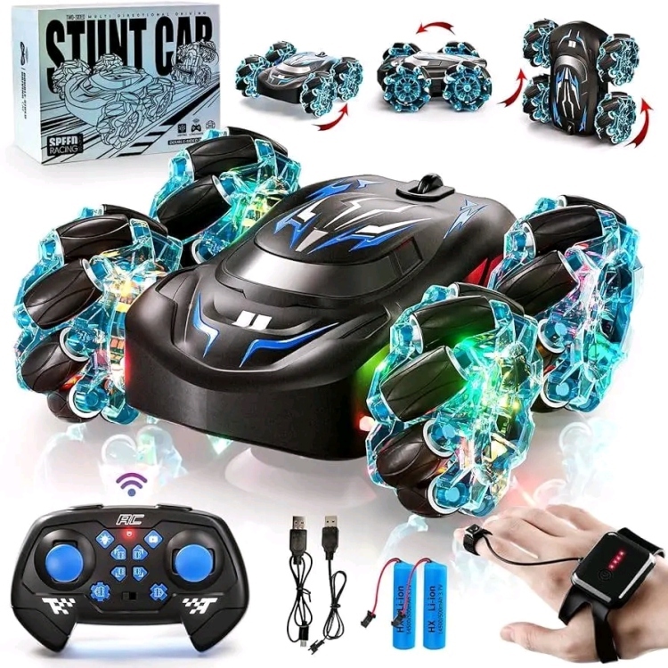 لعبة سيارة تحكم ساعة وريموت جبارة مع دخنة تعمل عالشحن