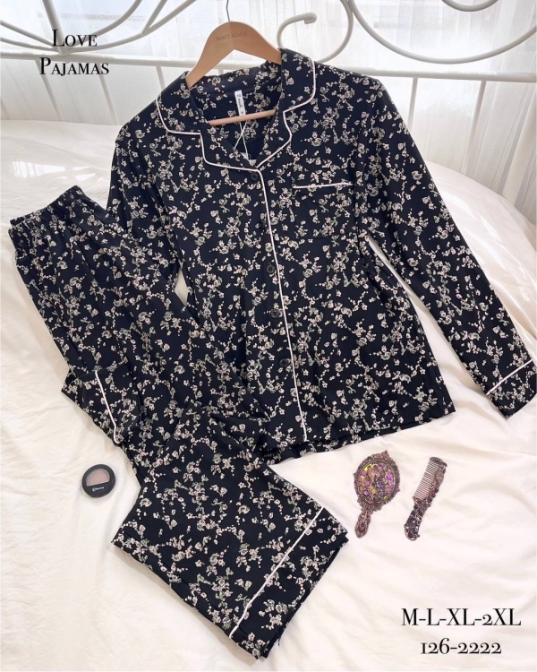 بيجامه قطعتين قطن 2222