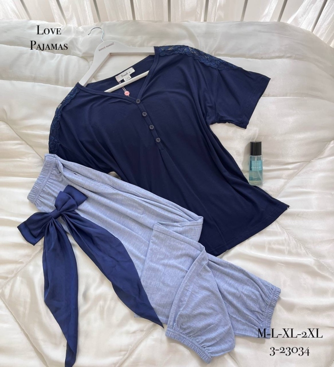 بيجامه فسيكوز قطن 23034