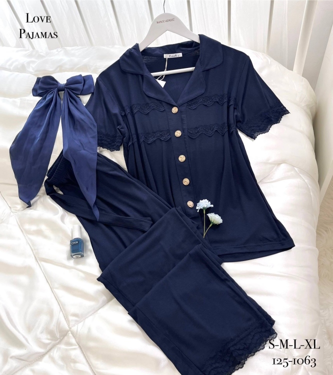 بيجامه قطعتين  فسيكوز قطن 1063