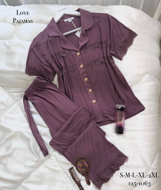 بيجامه قطعتين  فسيكوز قطن 1063