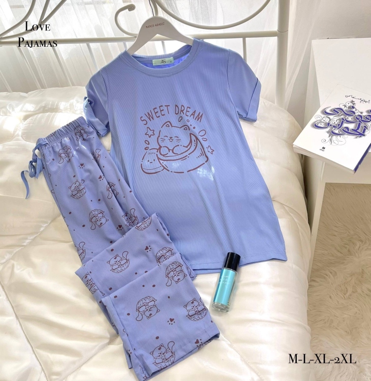 بيجامه محزز بنطلون 237