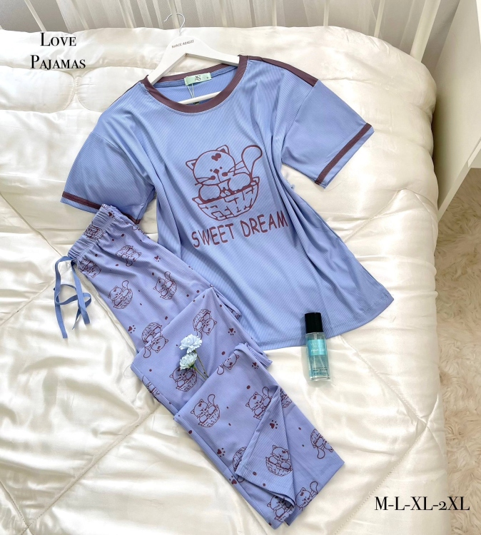 بيجامه محزز بنطلون 241