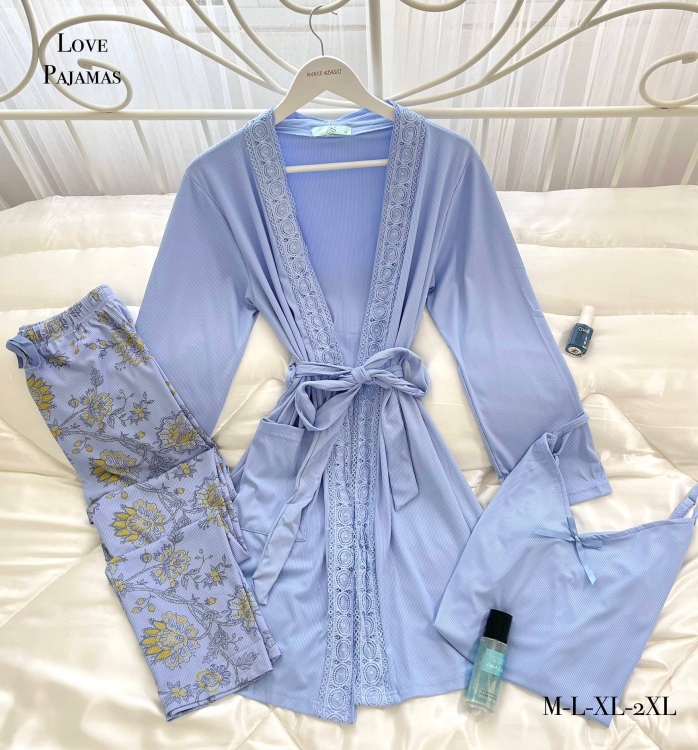 بيجامه فسيكوز محزز211