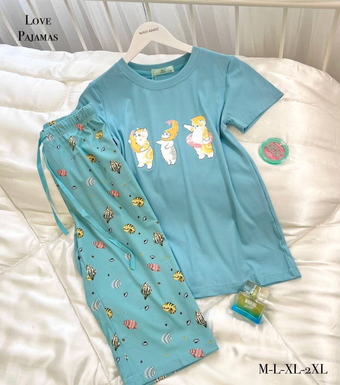 بيجامه برمودا محزز 272