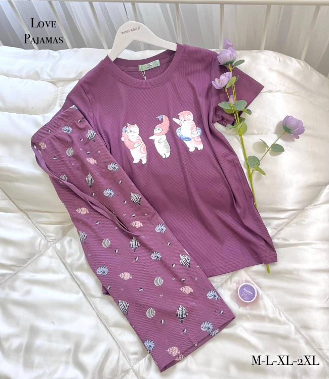 بيجامه برمودا محزز 272