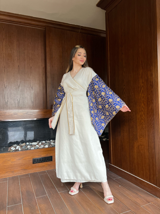 Front wrap Jalabiya ( navy) 