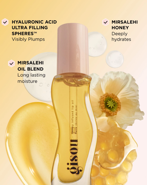 Gisou, Honey Infused Lip Oil - Honey Gold