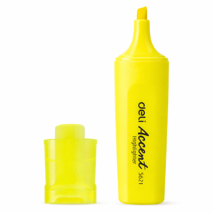 قلم تظليل على الكتابة اصفر