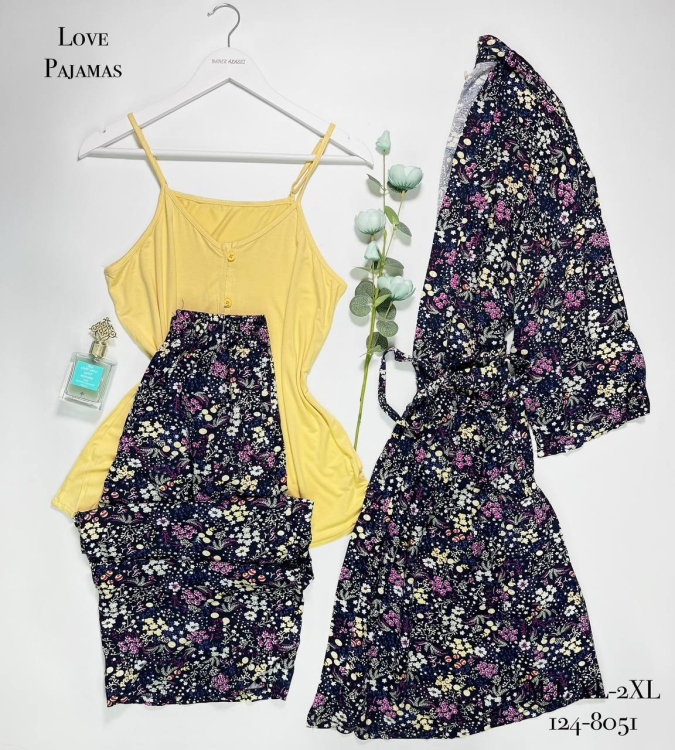 بيجامه 3 قطع 124-8051