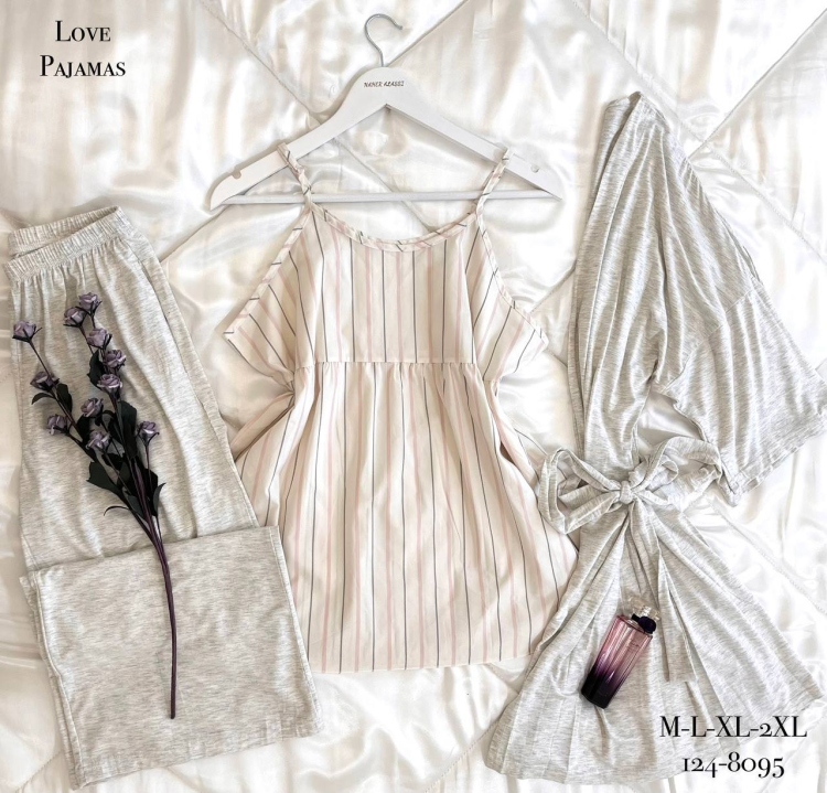 بيجامه 3 قطع 124-8095