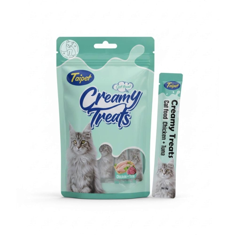 تريت كريمي نكهة الدجاج والتونا 