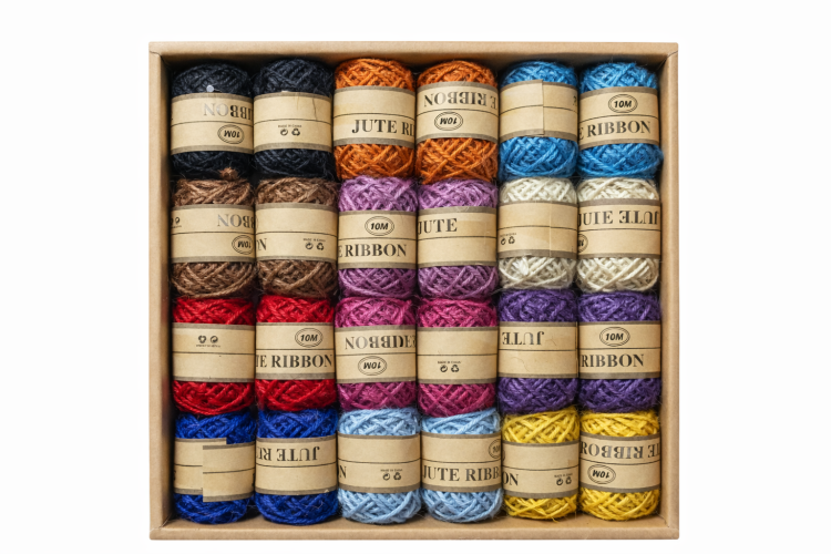 خيوط خيش ملونة