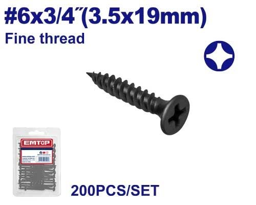 براغي جبسن بورد ناعم EMXS2411A     3.5×19MM   