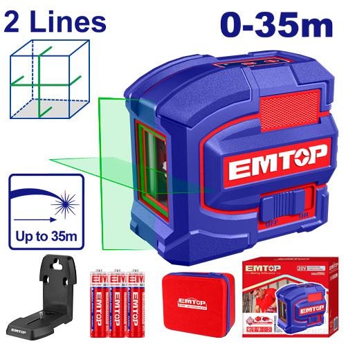 جهاز ليزر اخضر 2 خط   افقي و عامودي   35 متر سوبر    ESLE21601 