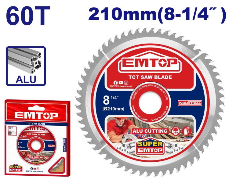 اسطوانه قص المنيوم ETCT2210601     8.1/4"  60 T