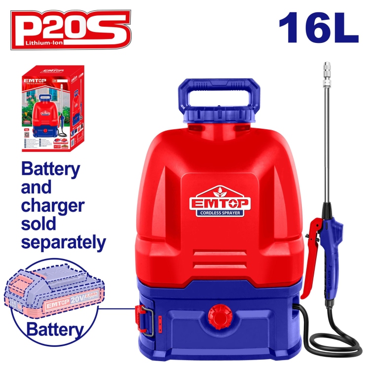 طرمبه رش شحن 16 لتر 2 سرعه بدون بطاريه   ESPLI2016