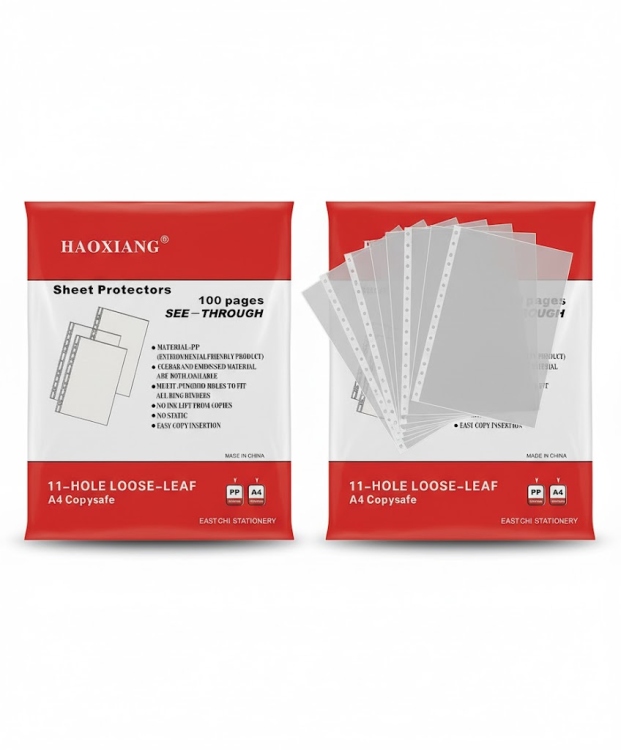 حافظة أوراق شفافة