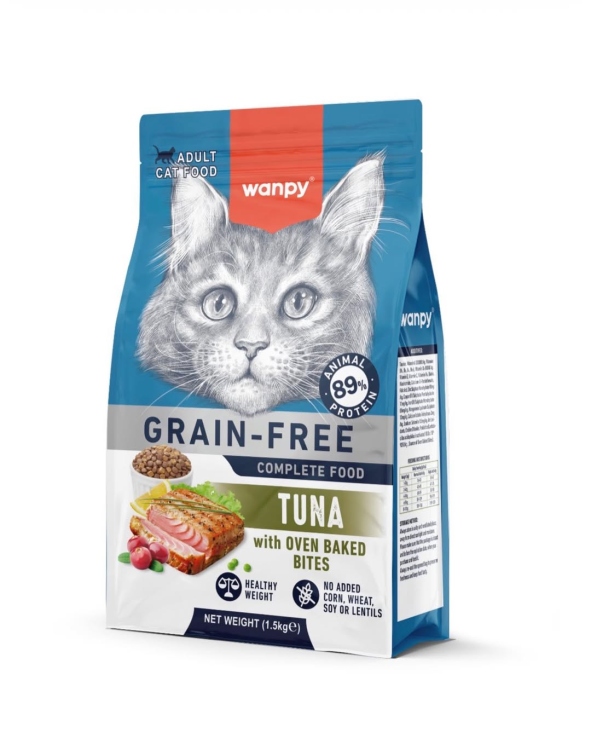 وانبي تونا  فائق الجودة للبالغين، خالٍ من الحبوب