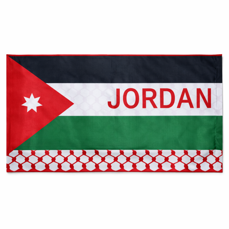 لفحة علم الاردن وشماغ