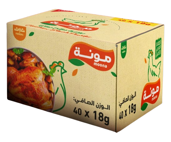 مونة بودرة مرقة الدجاج، 18غم عدد 40