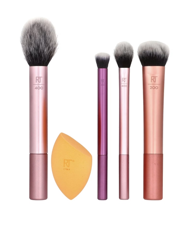Real Techniques - Everyday Essentials Set, Face + Eye + Cheek , 5 Pieces