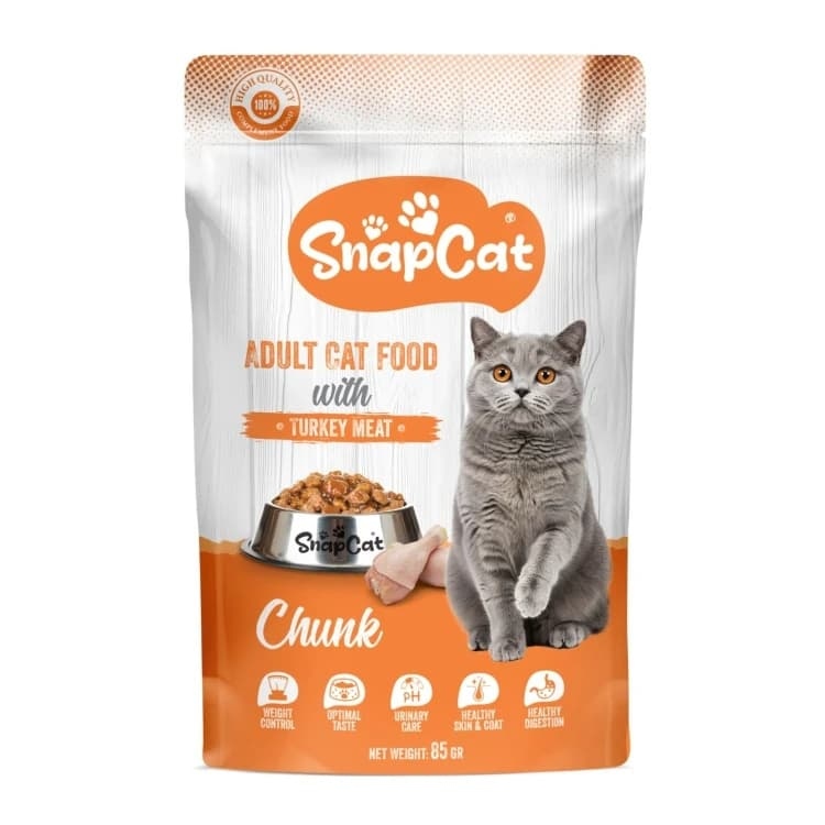 سناب كات - طعام رطب للقطط بنكهة التيركي