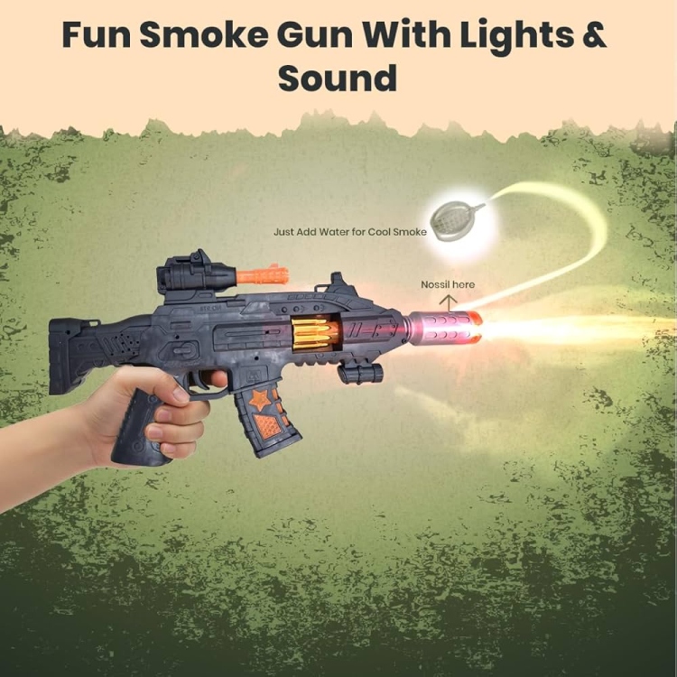 رشاش اطفال مع موسيقى واضاءة وبخار حجم 30 سم 