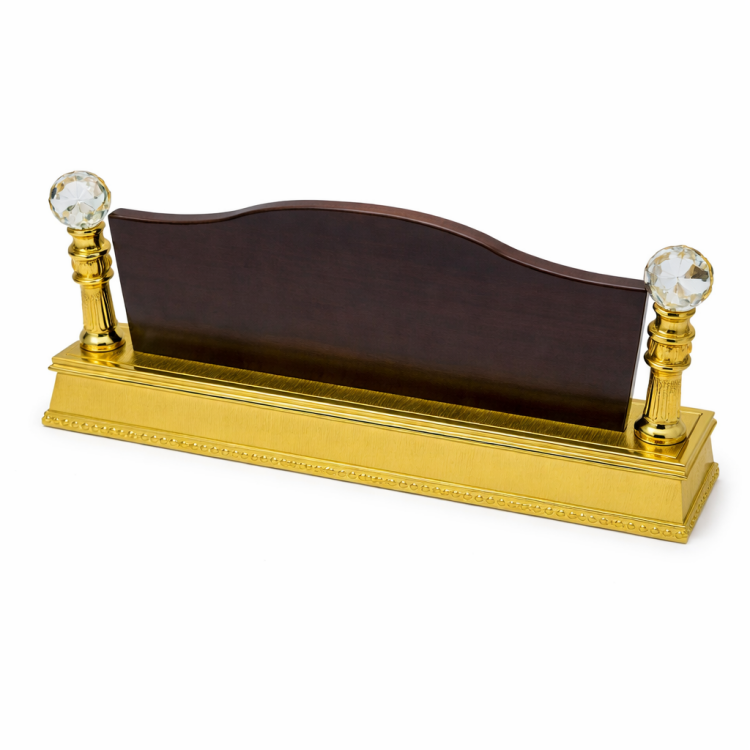 قارمة مكتب خشب مذهبة